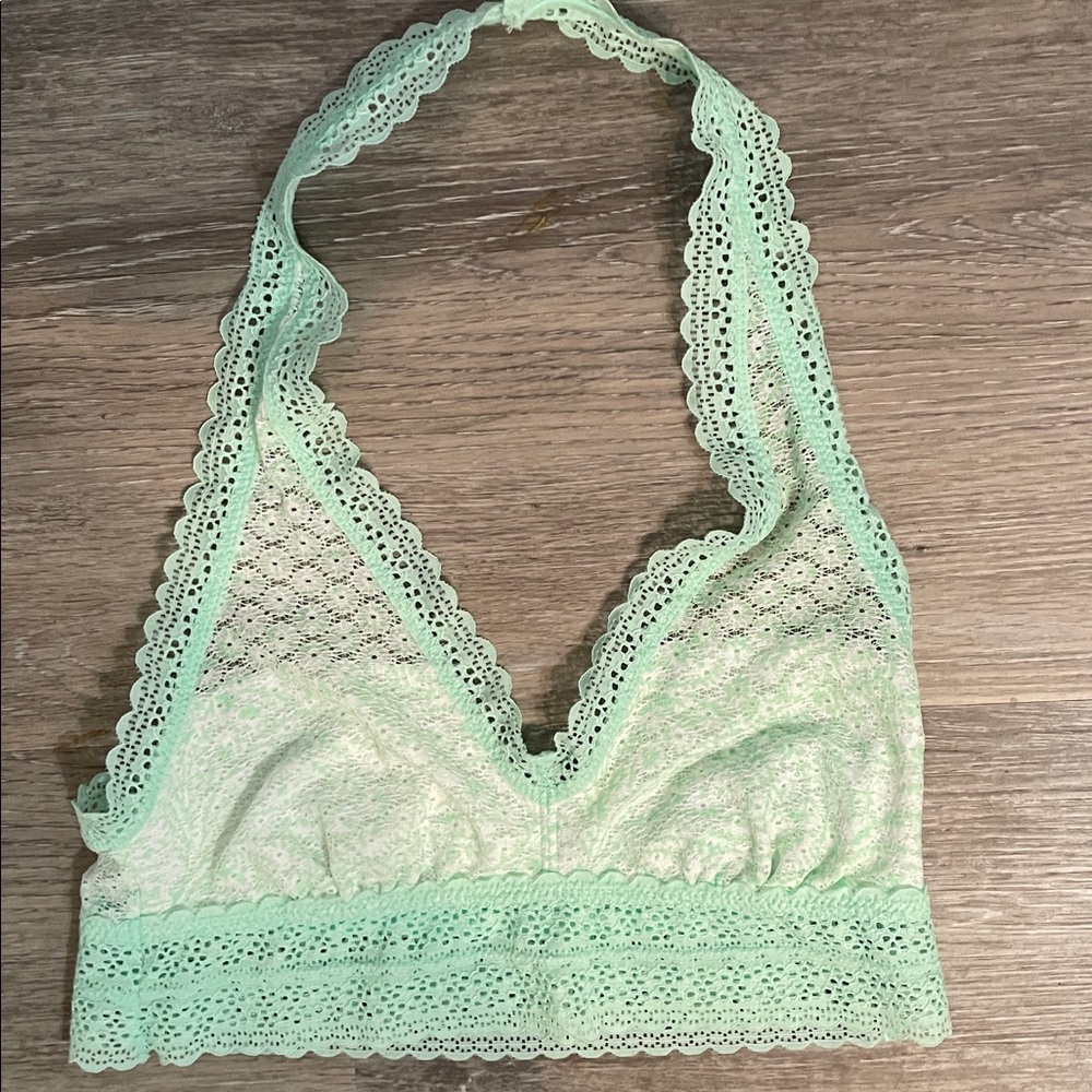 🧚♀️AERIE Mint Lace Bralette Medium - Picture 1 of 6